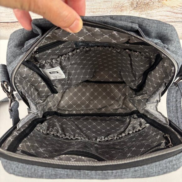 Lug Ranger Quilted Arrow Gray Crossbody Textured Cloth Design - Picture 6 of 11